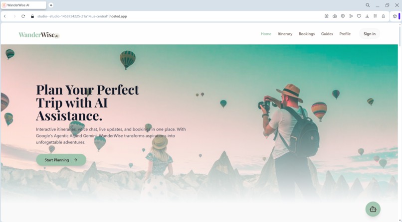  WanderWise AI – Agentic AI Travel Assistant – screenshot 1