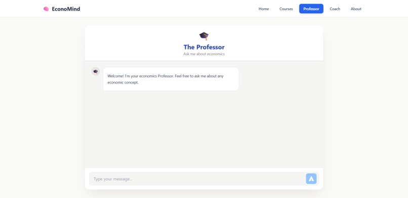 EconoMind: Dual Agent Tutor – screenshot 1