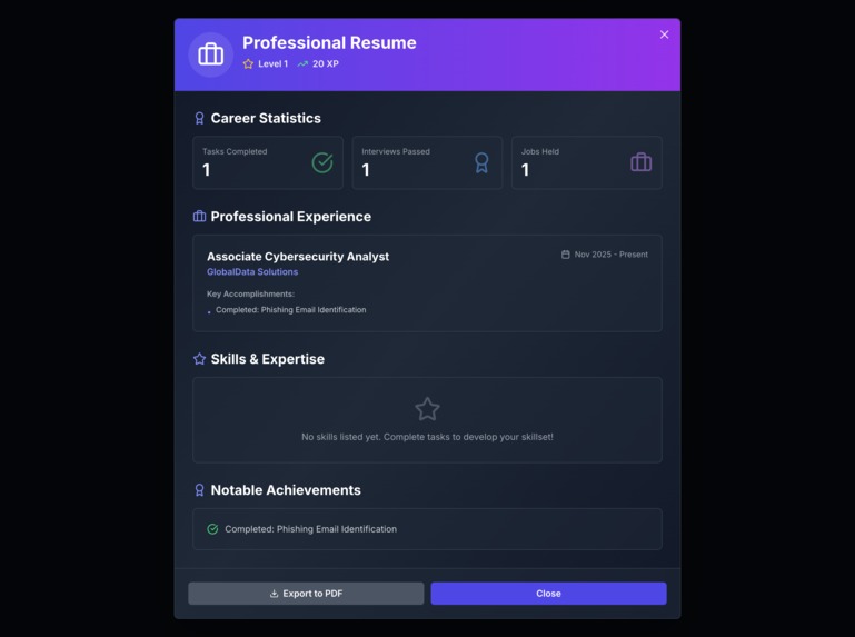 CareerRoguelike- Gamified Job Market Simulator – screenshot 9