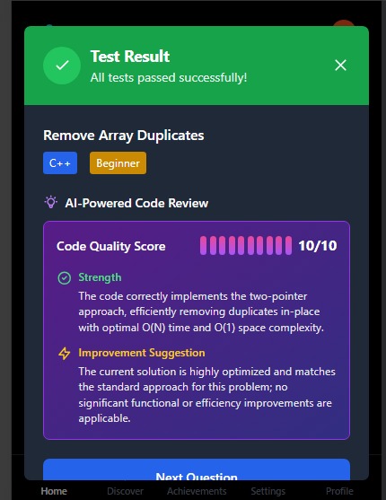 CodeSwipe – screenshot 2