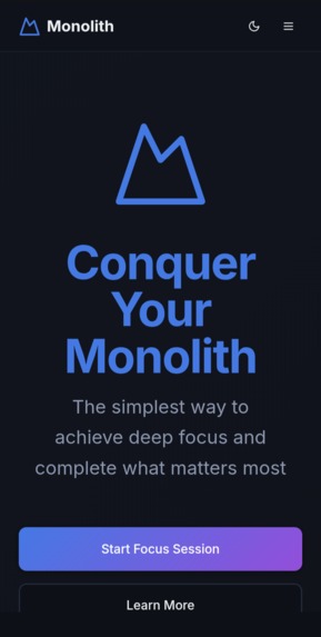 Monolith---Stone-focus-app – screenshot 1