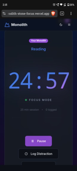 Monolith---Stone-focus-app – screenshot 5