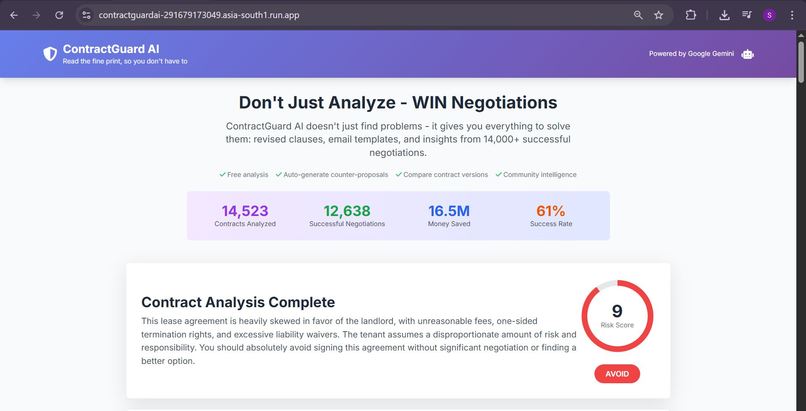 ContractGuard AI – screenshot 2