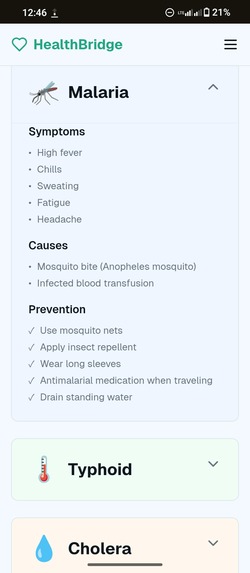 HealthBridge  – screenshot 2