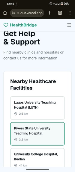 HealthBridge  – screenshot 3