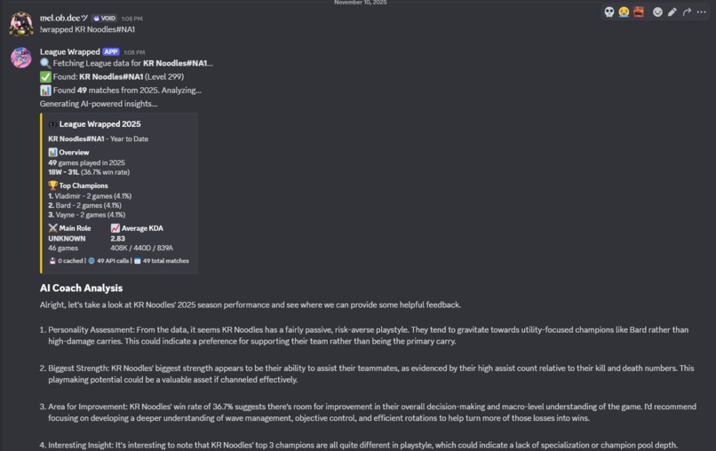League Wrapped – screenshot 1