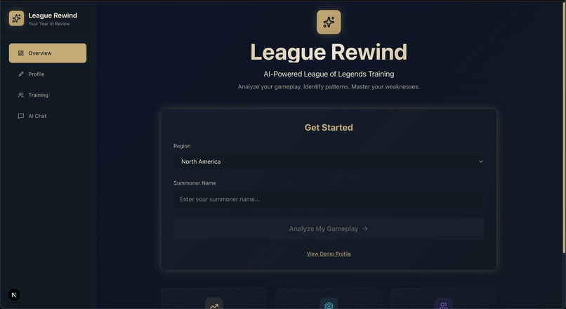 League Generative Bedrock Thought & Query Intelligence Agent – screenshot 1