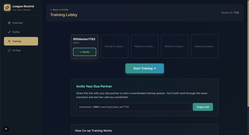 League Generative Bedrock Thought & Query Intelligence Agent – screenshot 3
