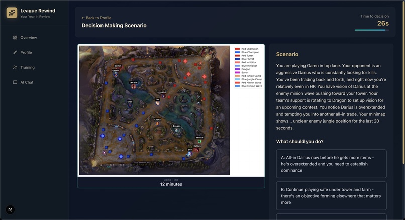League Generative Bedrock Thought & Query Intelligence Agent – screenshot 4