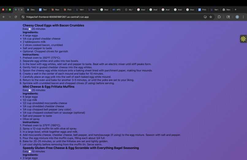 Fridge Chef AI – screenshot 2