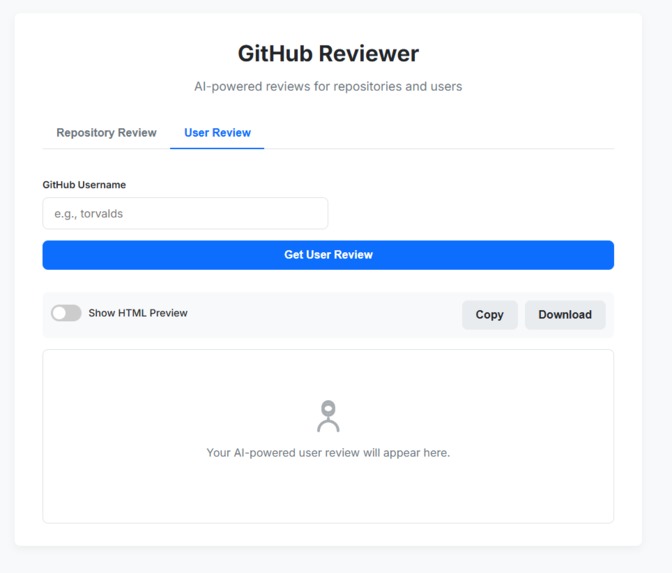 GitHub  Reviewer – screenshot 1