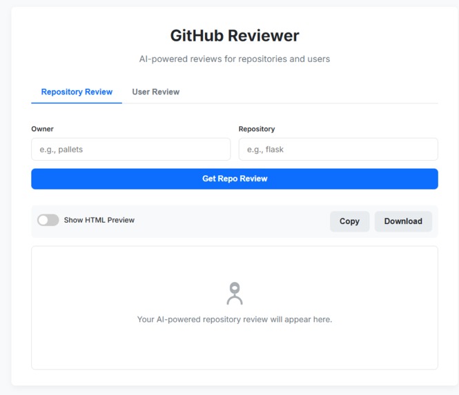 GitHub  Reviewer – screenshot 2