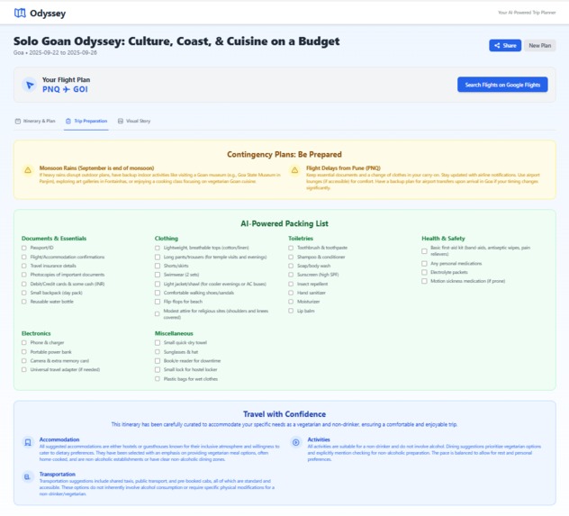 Odyssey - AI Trip Planner – screenshot 3