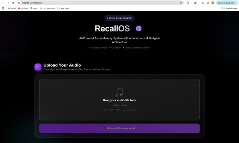 RecallOS – screenshot 2