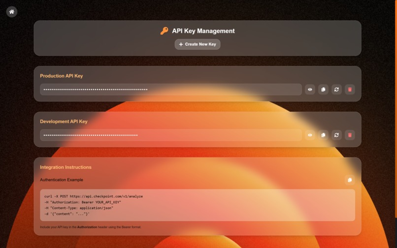 CheckPoint – screenshot 1