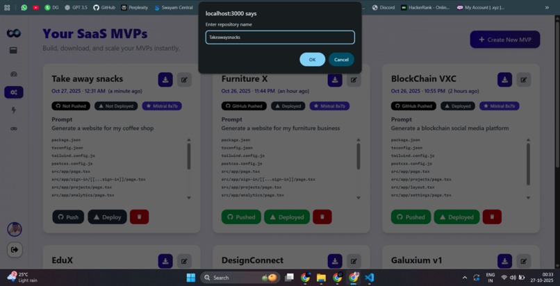 Galuxium — The AI That Builds Startups Autonomously – screenshot 8