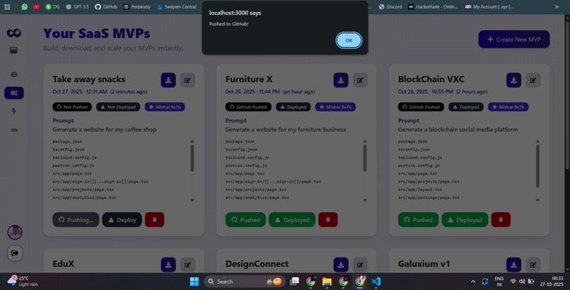 Galuxium — The AI That Builds Startups Autonomously – screenshot 9