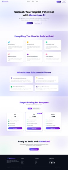 Galuxium — The AI That Builds Startups Autonomously – screenshot 22