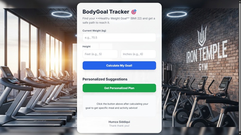 BodyGoal Tracker – screenshot 1