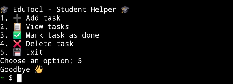 EduTool  – screenshot 2
