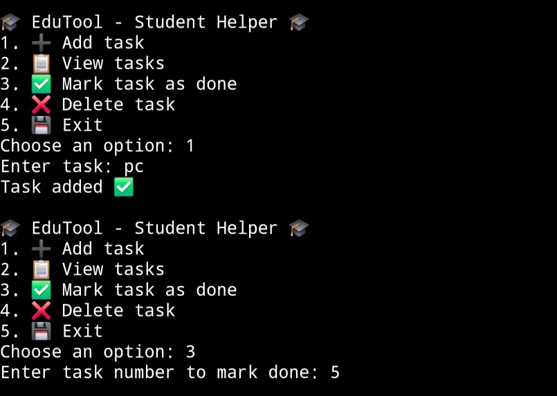 EduTool  – screenshot 1