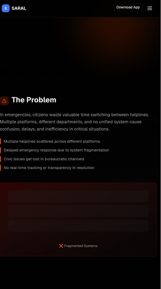 " SARAL - One Tap Emergency and civic support app – screenshot 2