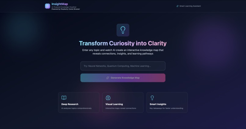 InsightMap — Turning Curiosity & Chaos into Clarity – screenshot 1
