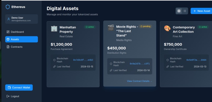 ethereus notary contract platform – screenshot 3