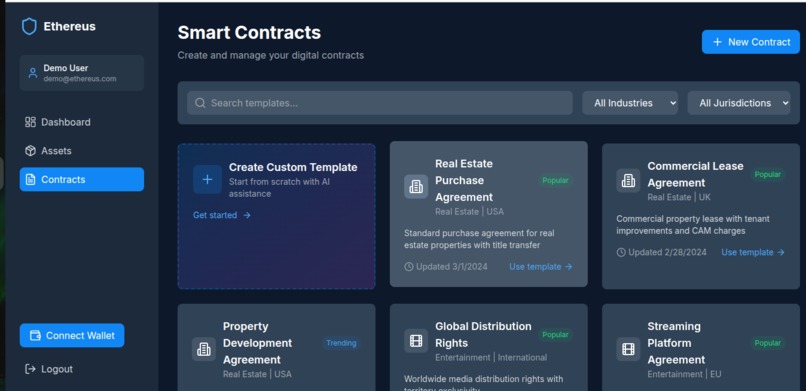 ethereus notary contract platform – screenshot 4