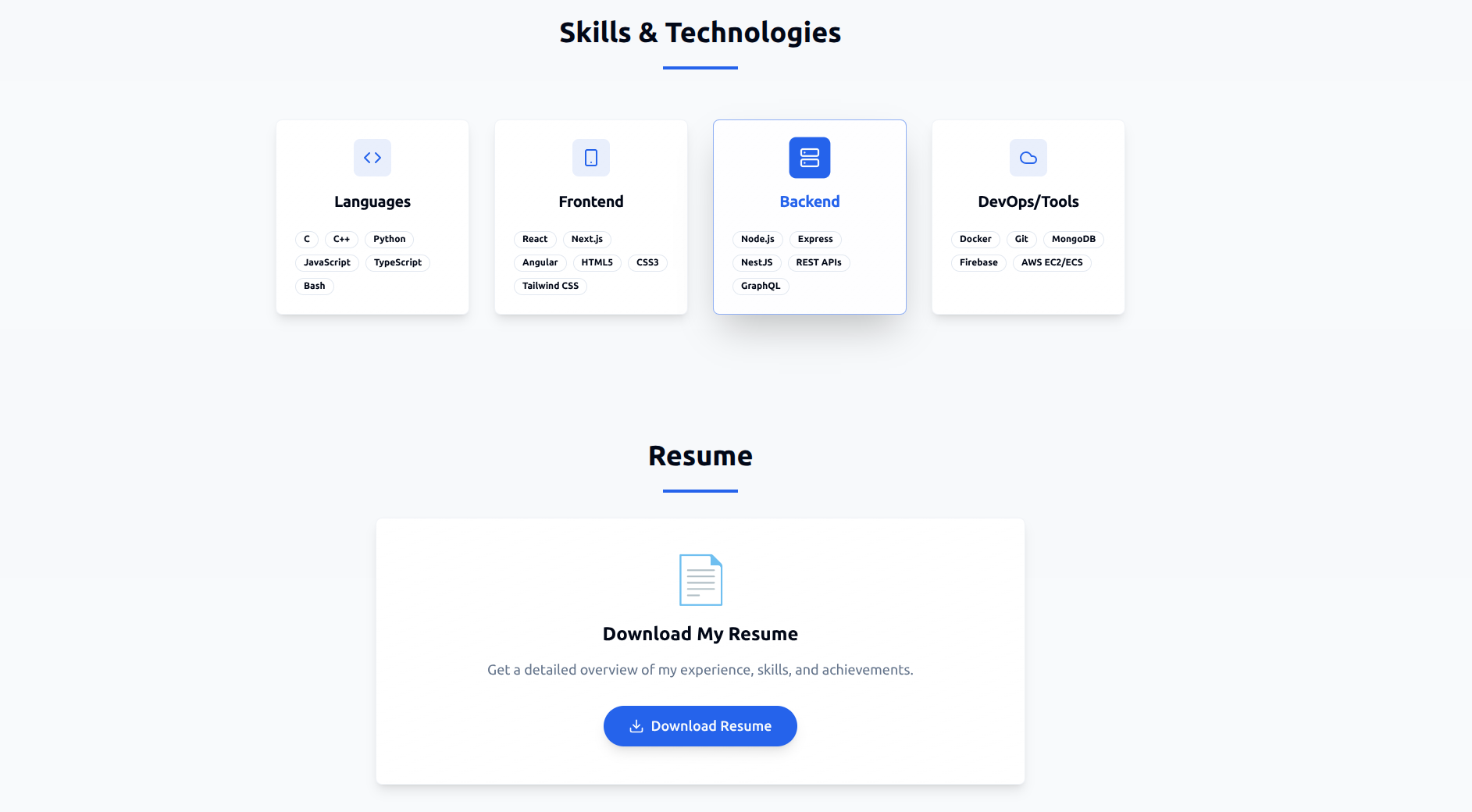Modern Interactive Developer Portfolio | Devpost