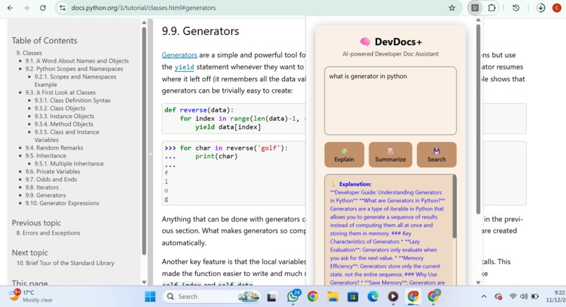 DevDocs+ – screenshot 1