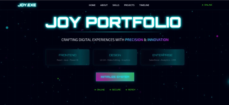 Joy Portfolio – screenshot 2