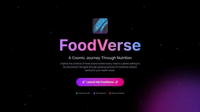 FoodVerse: Explore Foods as Planets in a 3D Universe – screenshot 2