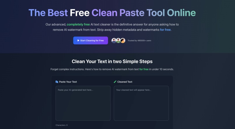 CleanPaste.org – screenshot 1