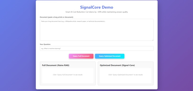 SignalCore – screenshot 2