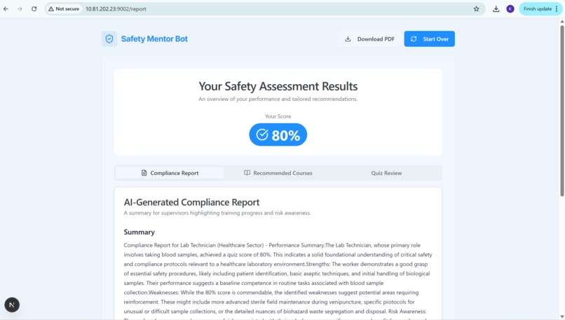 Safety Mentor Bot – screenshot 4