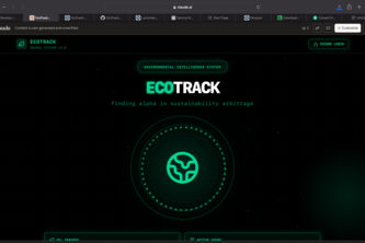 EcoTrack: Environmental Intelligence Platform