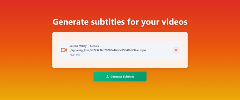 subtitle generator – screenshot 2