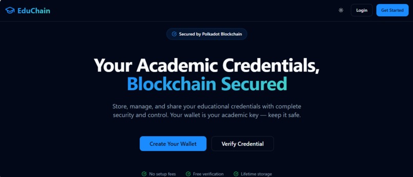 EduChain – screenshot 2