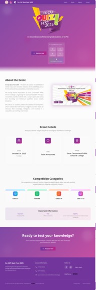 Quiz Fest Website – screenshot 2
