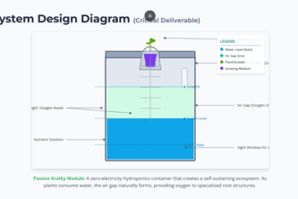 Low-Power Kratky Hydroponic System