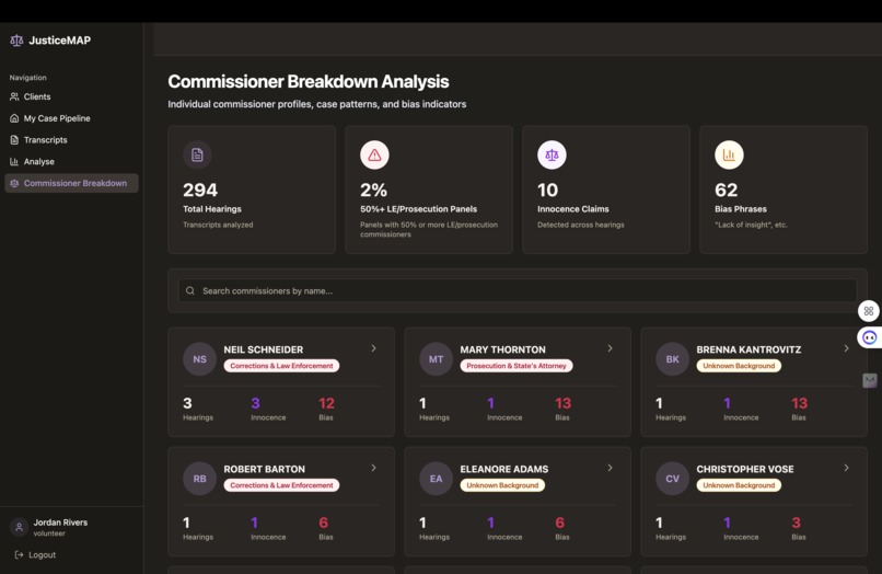 JusticeMAP – screenshot 1