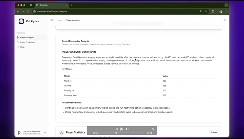 Cricklytics - AI Powered Cricket Analytics Platform – screenshot 6