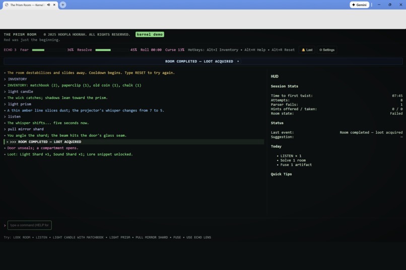 The Prism Room — Kiroween Kernel (v1.3.9) – screenshot 5