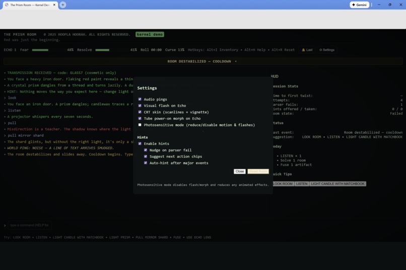 The Prism Room — Kiroween Kernel (v1.3.9) – screenshot 6