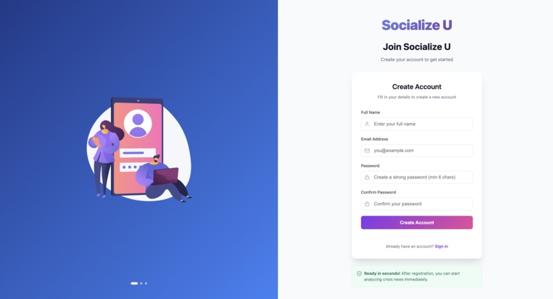 Socialize U – screenshot 3