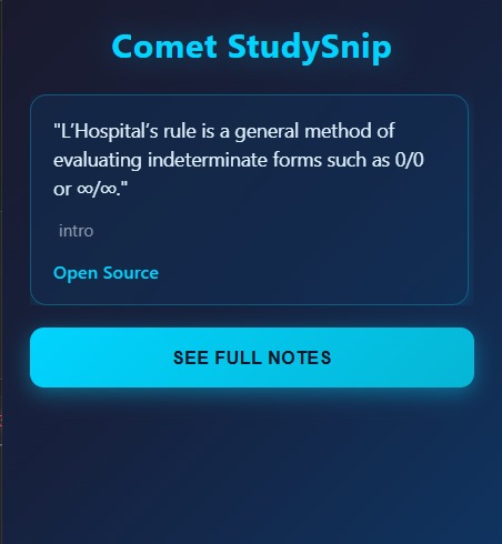 CometNote – screenshot 2