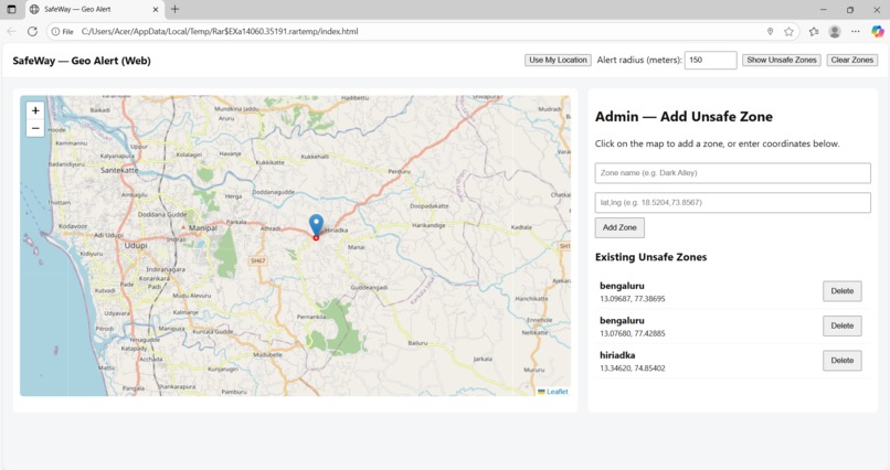 SafeWay – screenshot 1