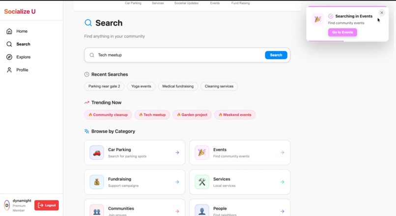 SocializeU – screenshot 5