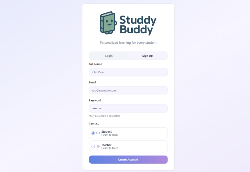 StuddyBuddy – screenshot 2